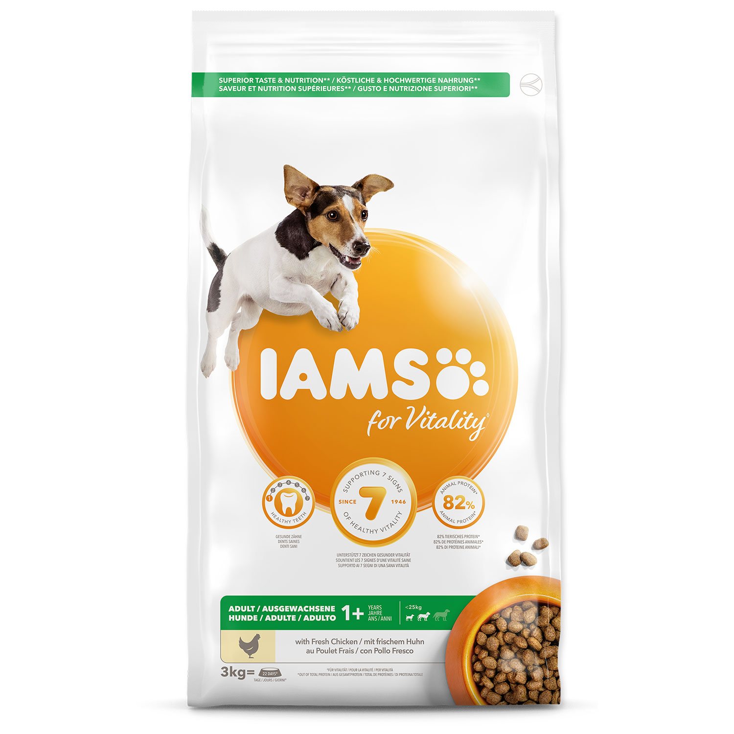 Krmivo IAMS Dog Adult Small & Medium Chicken 3kg -KS