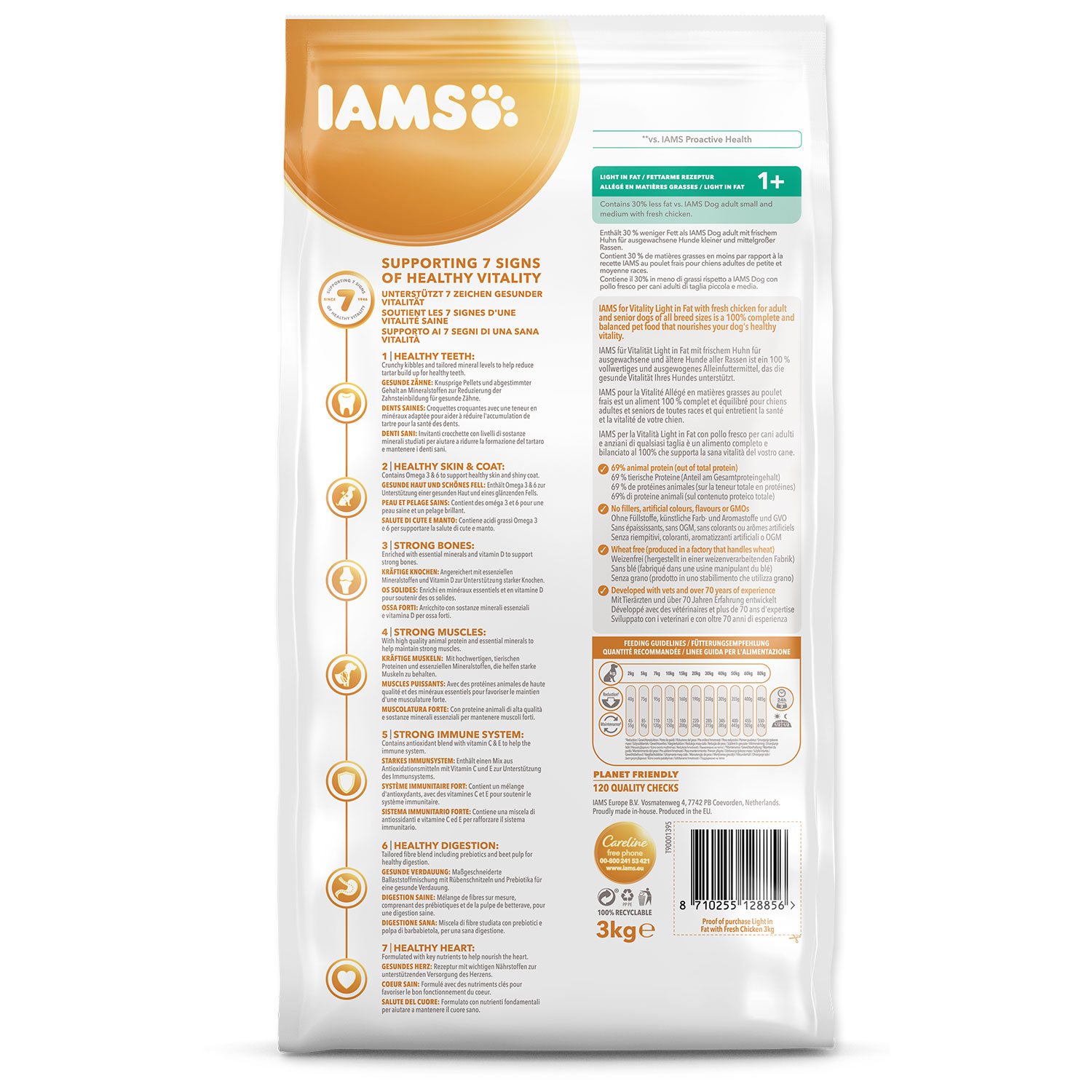 Krmivo IAMS Dog Adult Weight Control Chicken 3kg -KS