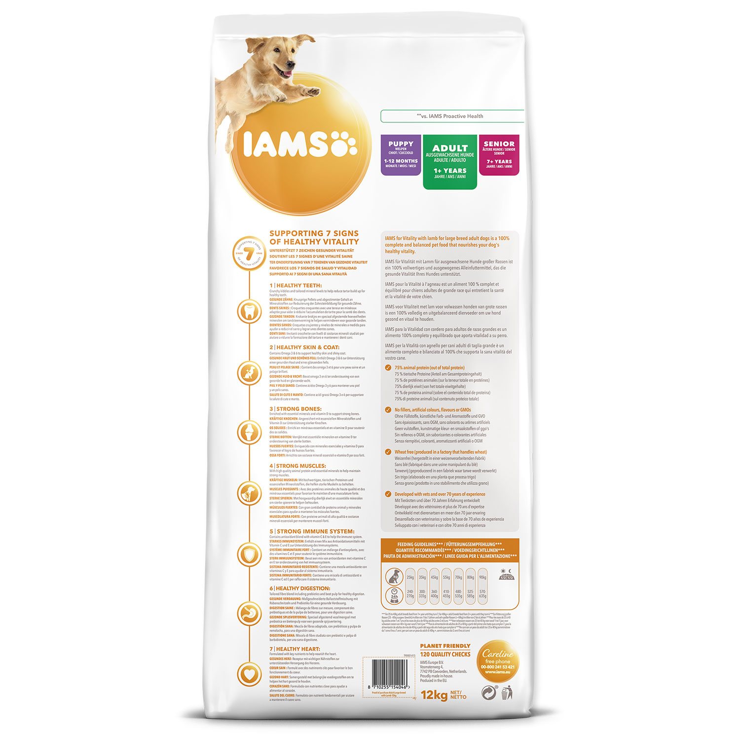 Krmivo IAMS Dog Adult Large Lamb 12kg -KS