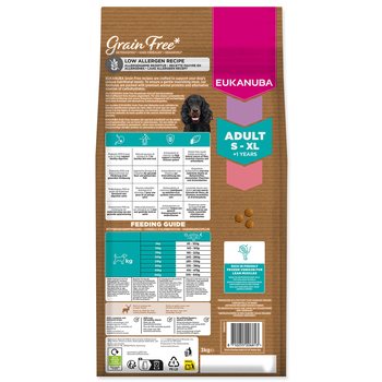 Krmivo EUKANUBA Grain Free Adult all breeds rich in venison 3kg-KS