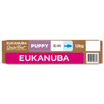 Krmivo  EUKANUBA Grain Free Puppy Small & Medium rich in ocean fish 12kg-KS
