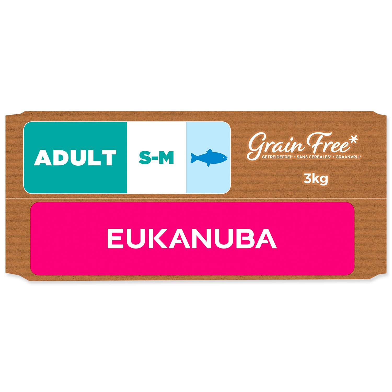 Krmivo EUKANUBA Grain Free Adult Small & Medium rich in ocean fish 3kg-KS