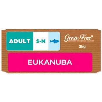 Krmivo EUKANUBA Grain Free Adult Small & Medium rich in ocean fish 3kg-KS