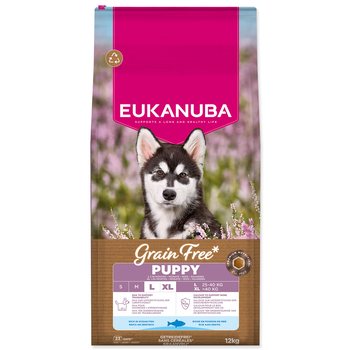 Krmivo EUKANUBA Grain Free Puppy Large rich in ocean fish 12 kg-KS