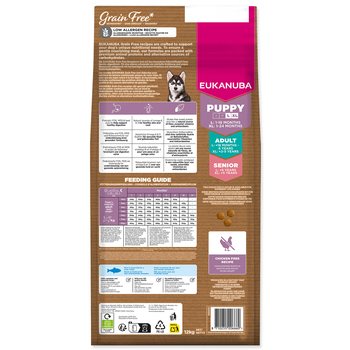 Krmivo EUKANUBA Grain Free Puppy Large rich in ocean fish 12 kg-KS