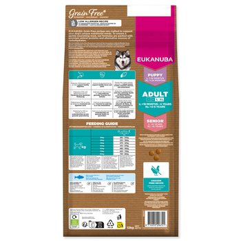 Krmivo EUKANUBA Grain Free Adult Large rich in ocean fish 12kg-KS