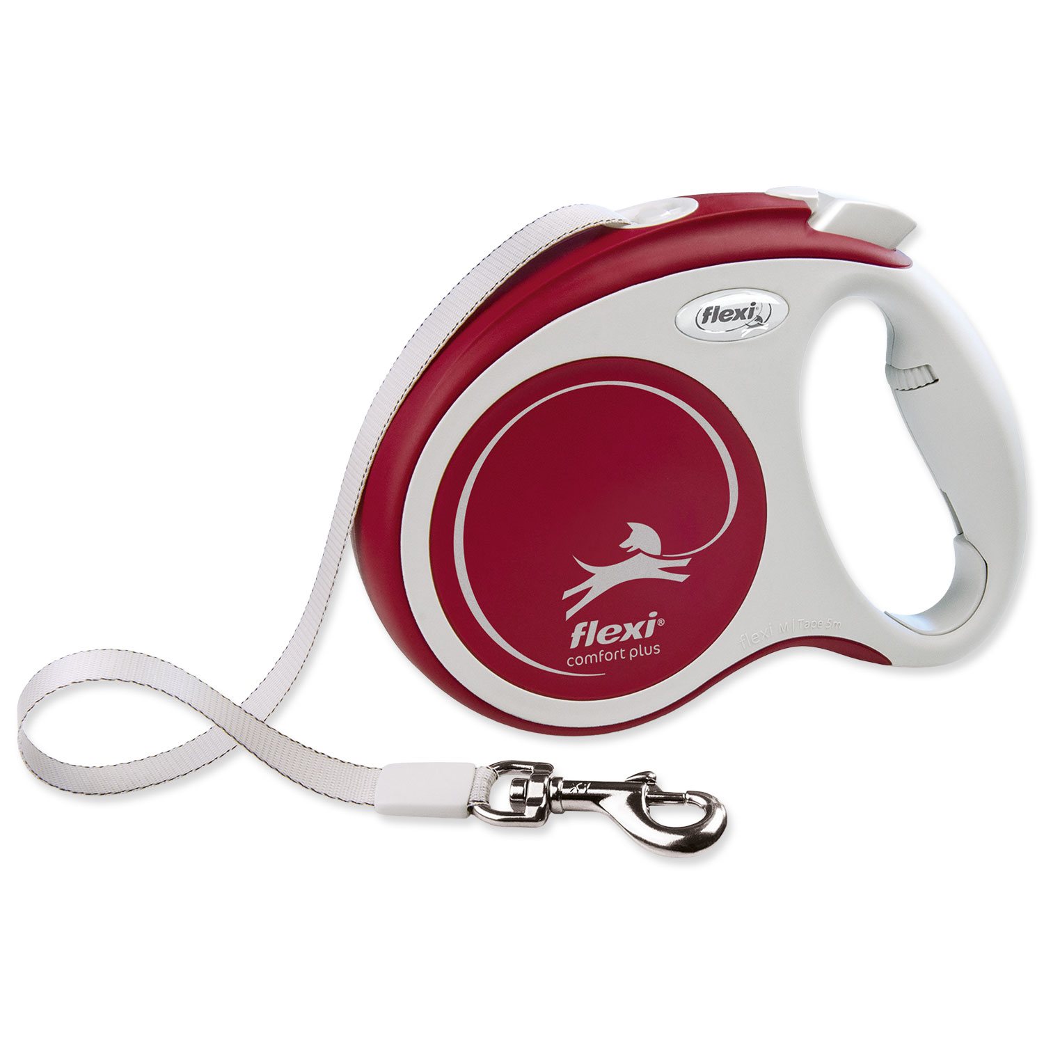 Vodítko Flexi Comfort Plus páska M červené 5 m-KS
