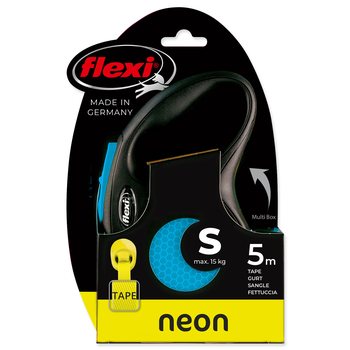 Vodítko Flexi Neon páska S modré 5m-KS