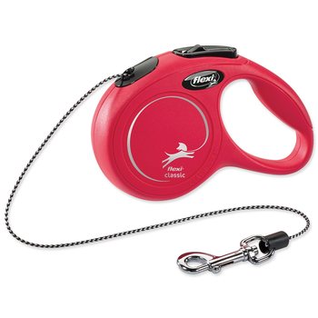 Vodítko Flexi Classic New lanko XS červené 3m-KS