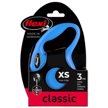 Vodítko Flexi Classic New lanko XS modré 3m-KS