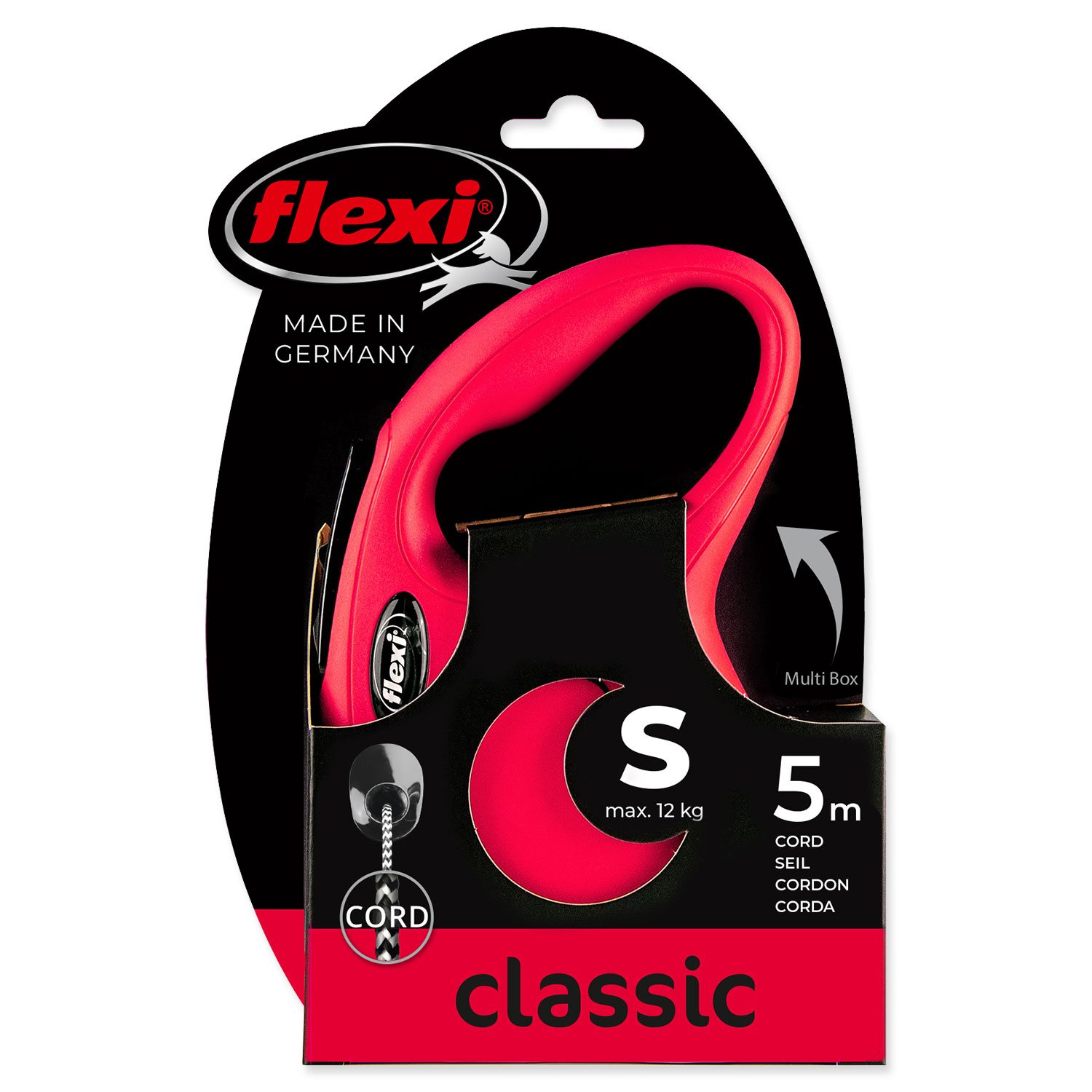 Vodítko Flexi Classic New lanko S červené 5m-KS