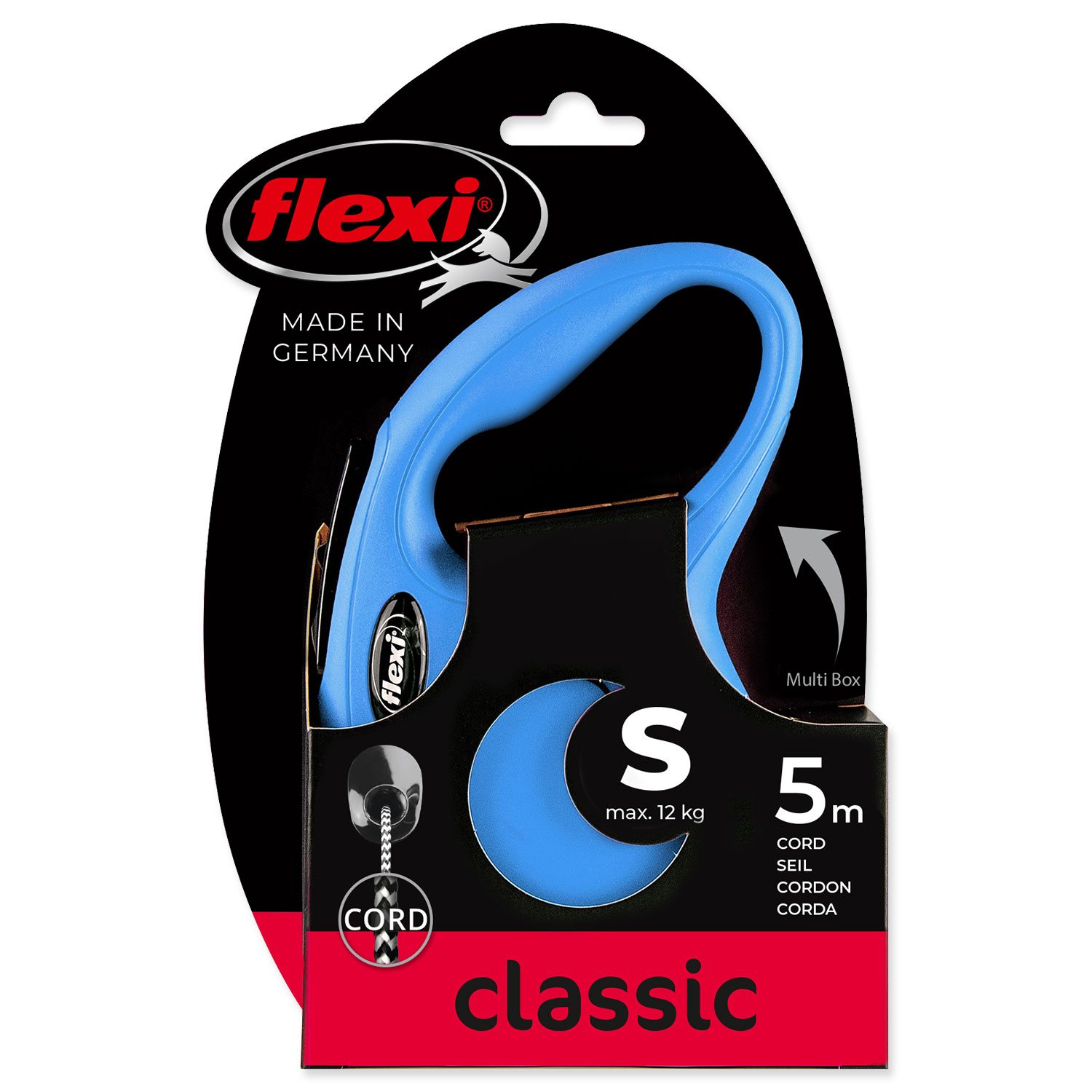 Vodítko Flexi Classic New lanko S modré 5m-KS