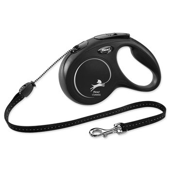 Vodítko Flexi Classic New lanko M černé 5m-KS