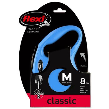 Vodítko Flexi Classic New lanko M modré 8m-KS