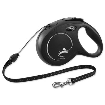 Vodítko Flexi Classic New lanko M černé 8m-KS
