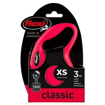 Vodítko Flexi Classic New páska XS červené 3m-KS