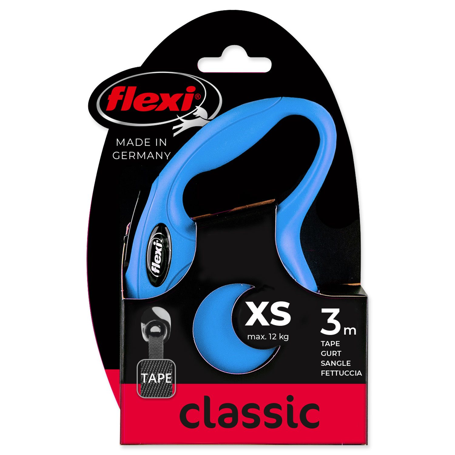 Vodítko Flexi Classic New páska XS modré 3m-KS