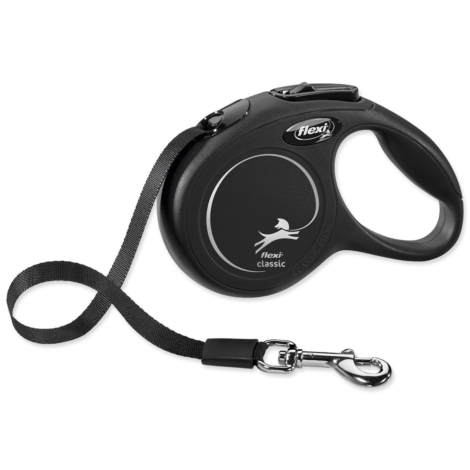 Vodítko Flexi Classic New páska XS černé 3m-KS