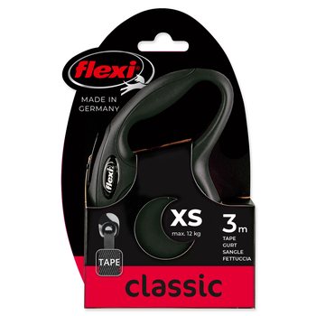Vodítko Flexi Classic New páska XS černé 3m-KS