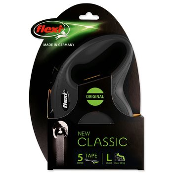 Vodítko Flexi Classic New páska L černé 5m-KS