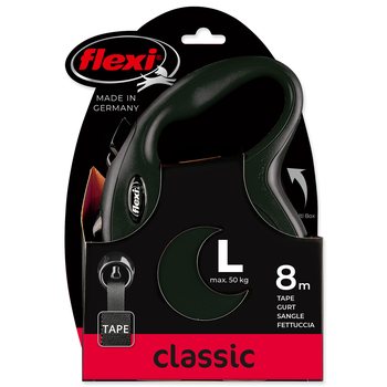 Vodítko Flexi Classic New páska L černé 8m-KS