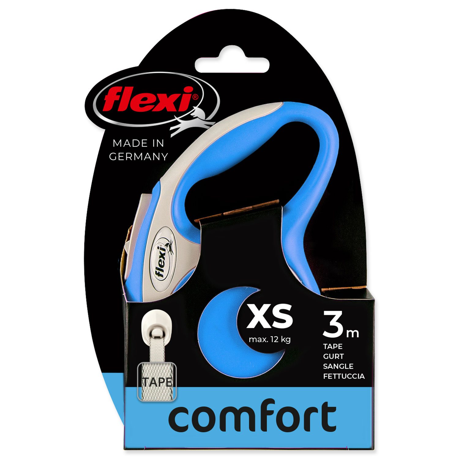 Vodítko Flexi New Comfort páska XS modré 3m-KS