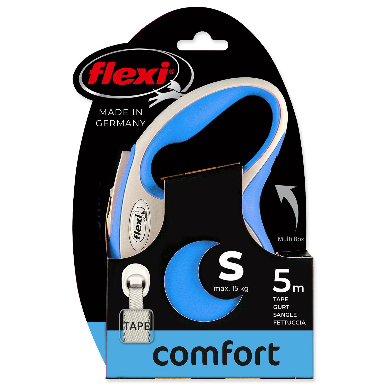 Vodítko Flexi New Comfort páska S modré 5m-KS