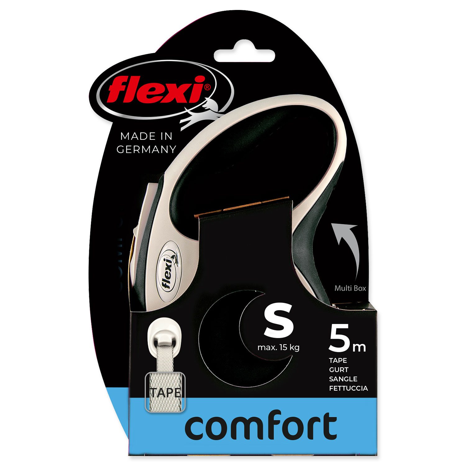 Vodítko Flexi New Comfort páska S černé 5m-KS