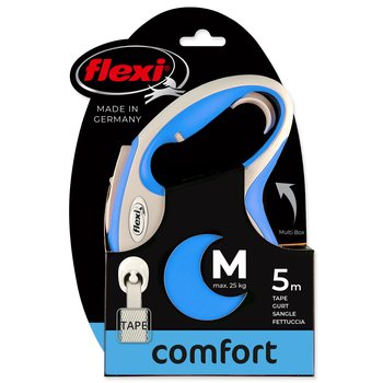 Vodítko Flexi New Comfort páska M modré 5m-KS