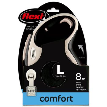 Vodítko Flexi New Comfort páska L černé 8m-KS