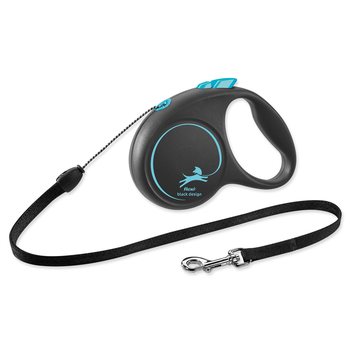 Vodítko Flexi Black Design lanko S modré 5m-KS
