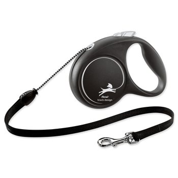 Vodítko Flexi Black Design lanko M černé 5m-KS