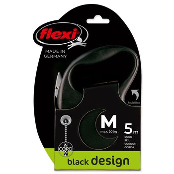 Vodítko Flexi Black Design lanko M černé 5m-KS