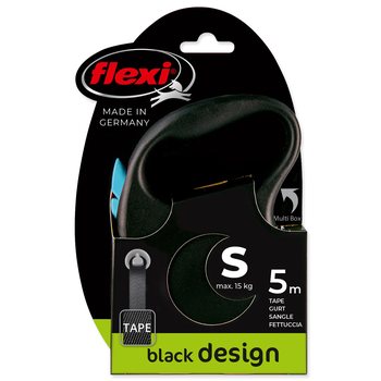 Vodítko Flexi Black Design páska S modré 5m-KS