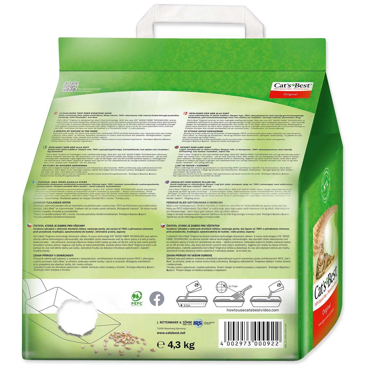 Kočkolit Cats Best Original 10l/4,3kg-KS