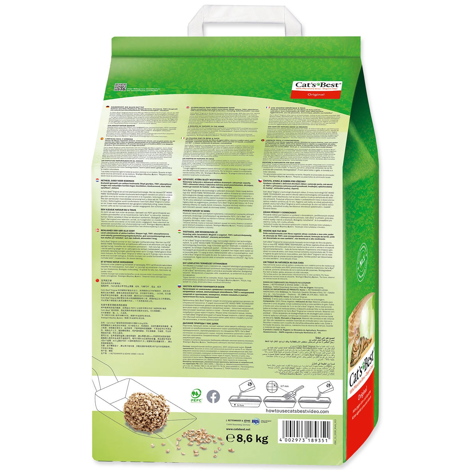 Kočkolit Cats Best Original 20l/8,6kg-KS