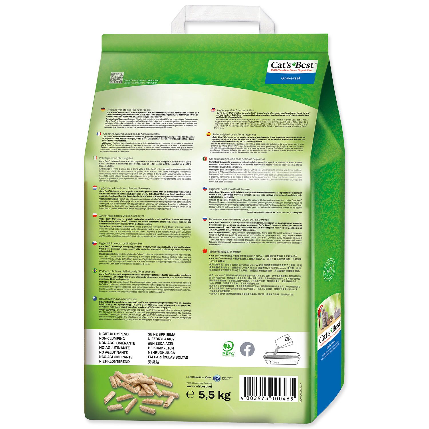 Kočkolit Cats Best Univers.10l/5,5kg-KS