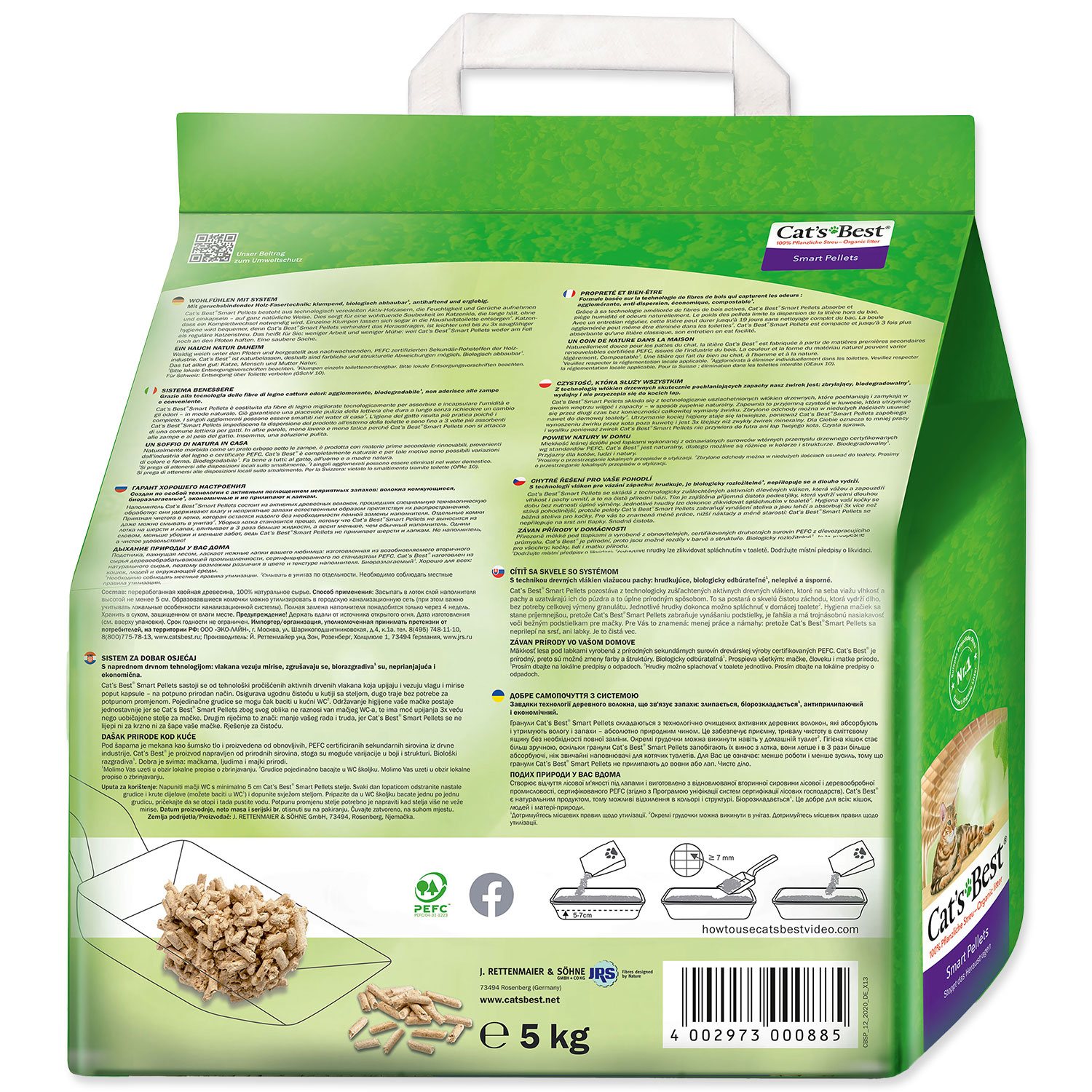 Kočkolit Cats Best Smart Pellets 10l/5kg-KS