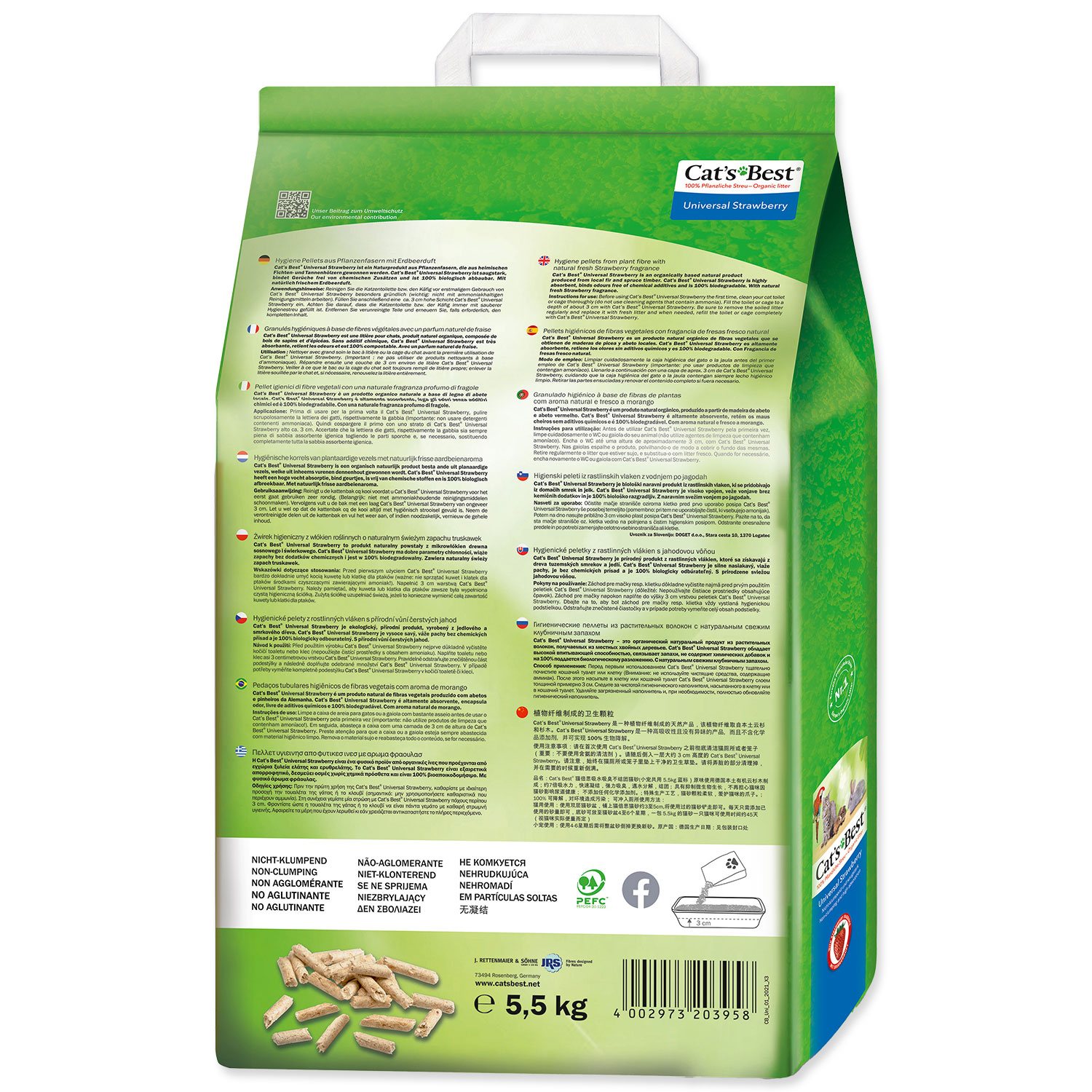 Kočkolit Cats Best Univers.10l/5,5kg jahoda