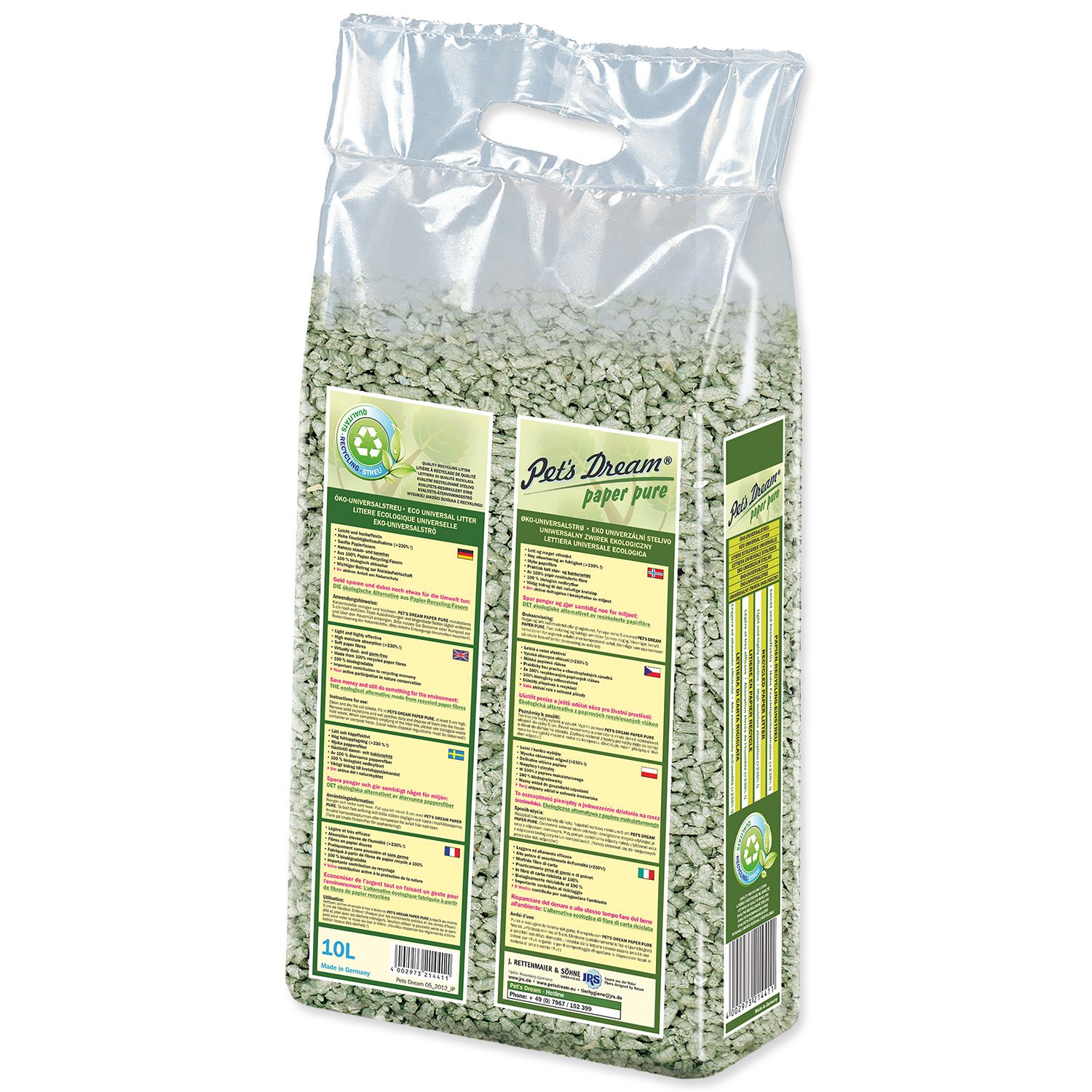 Pelety Pet´s Dream Paper Pure 10L 4,8 kg-KS