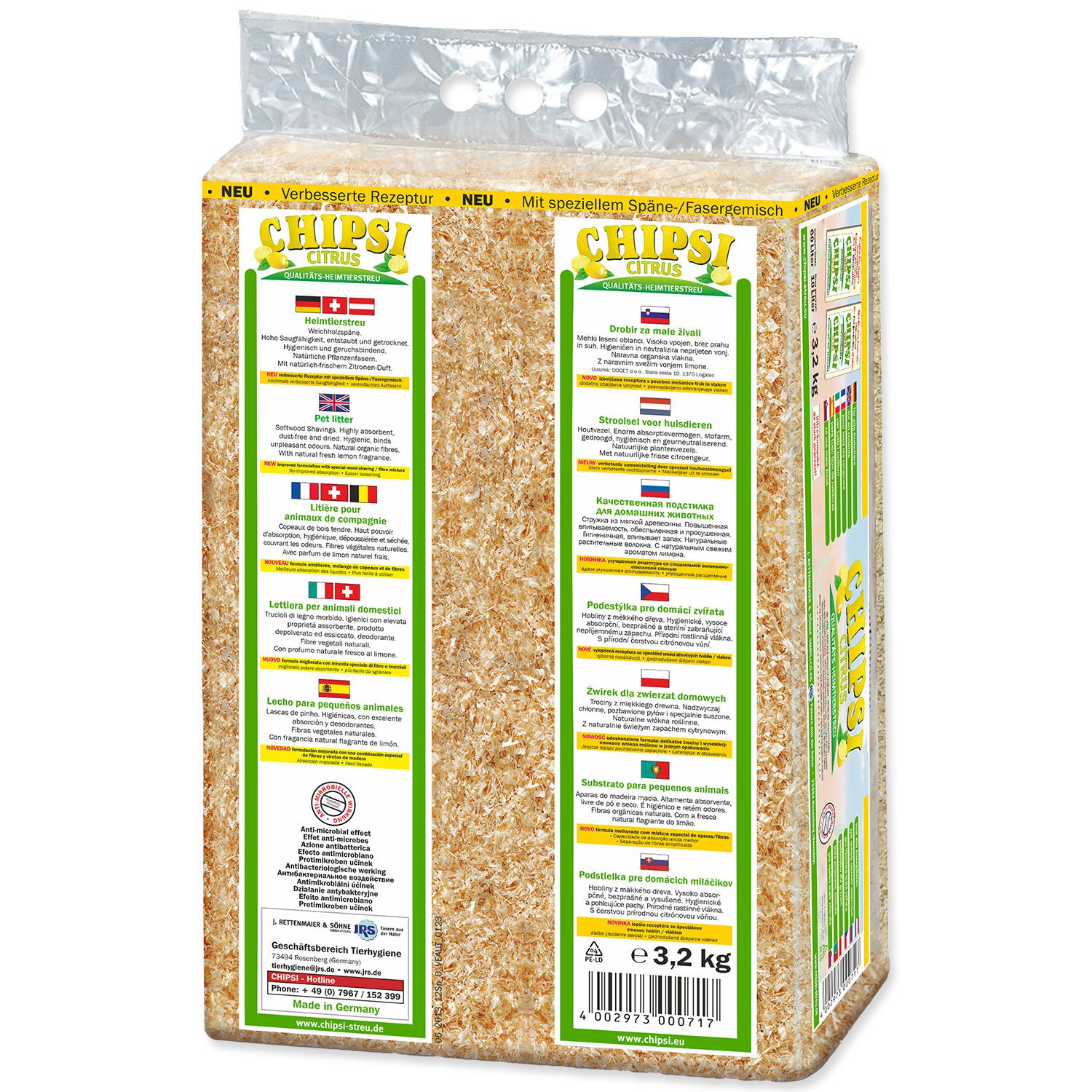 Hobliny Chipsi citrus 60l*3,2kg-KS