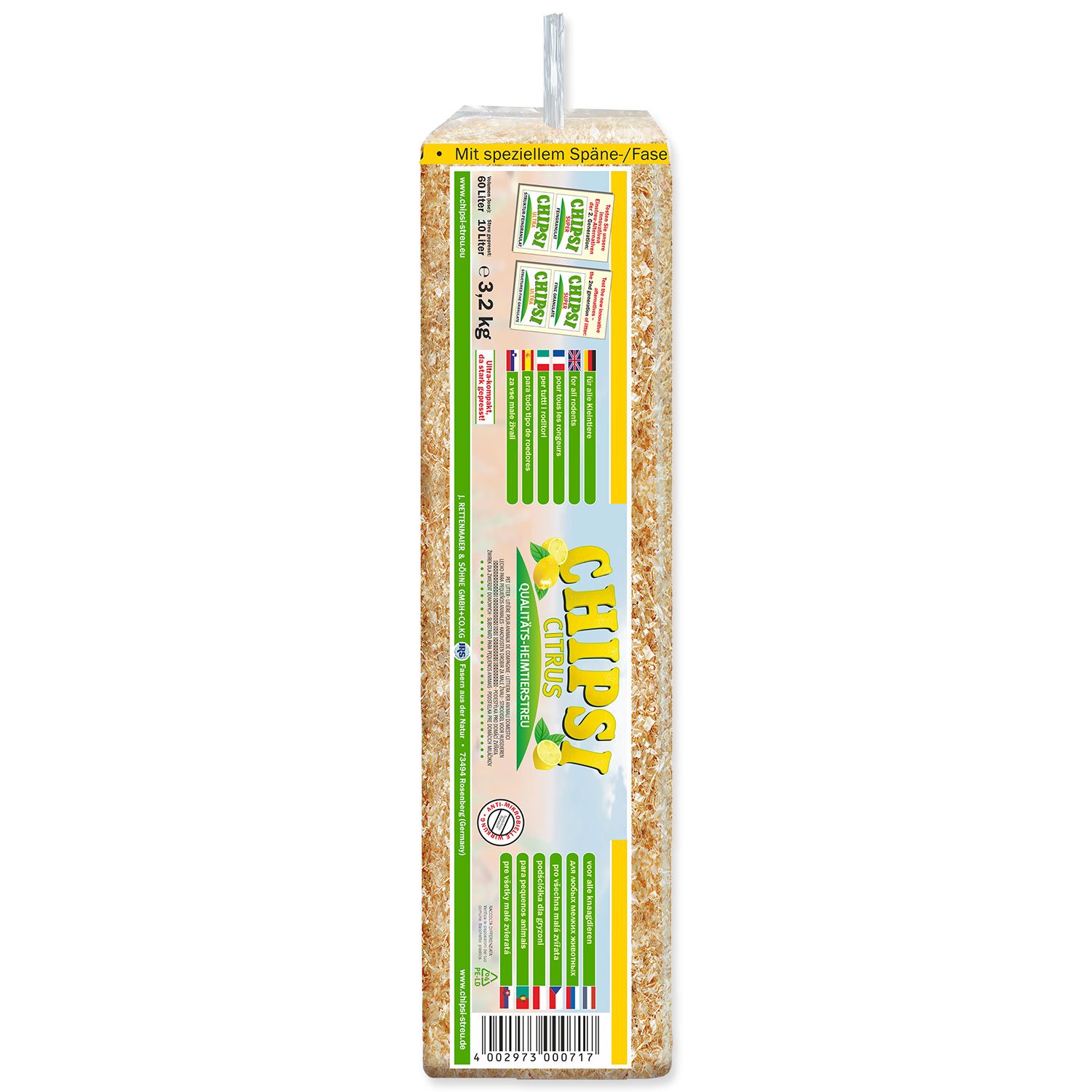 Hobliny Chipsi citrus 60l*3,2kg-KS