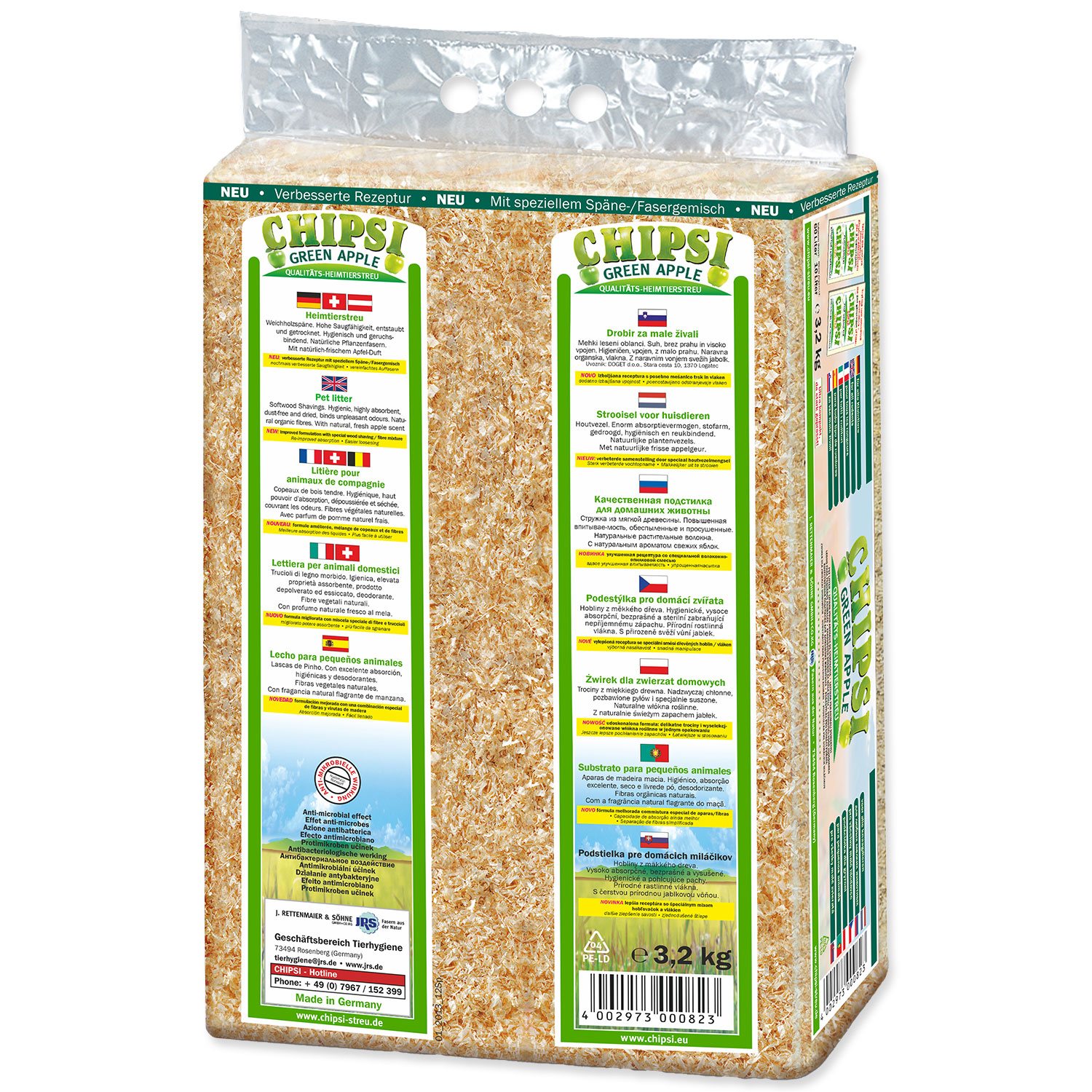 Hobliny Chipsi jablko 60l*3,2kg-KS