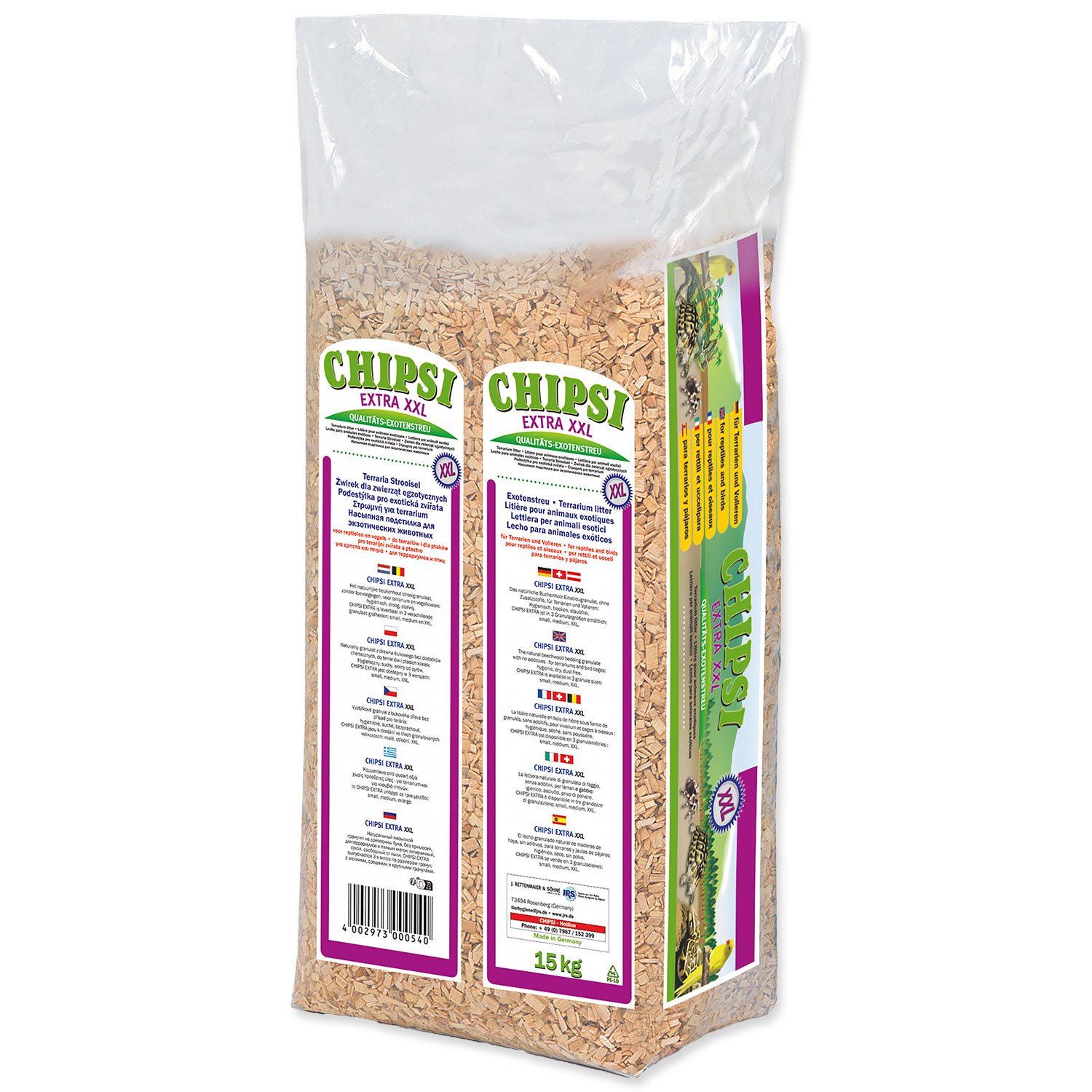 Granulát Chipsi Extra XXL 40l*15kg-KS