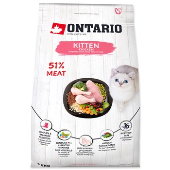 Krmivo Ontario Kitten Chicken 2kg-KS