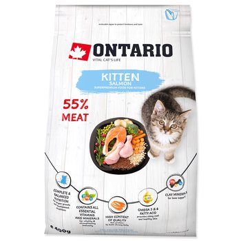 Krmivo Ontario Kitten Salmon 0,4kg-KS