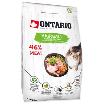 Krmivo Ontario Cat Hairball 0,4kg-KS