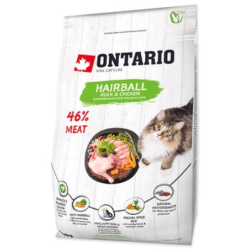 Krmivo Ontario Cat Hairball 0,4kg-KS