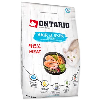 Krmivo Ontario Cat Hair & Skin 0,4kg-KS