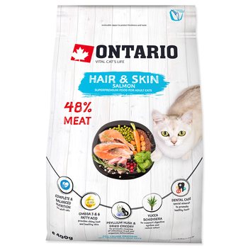 Krmivo Ontario Cat Hair & Skin 0,4kg-KS